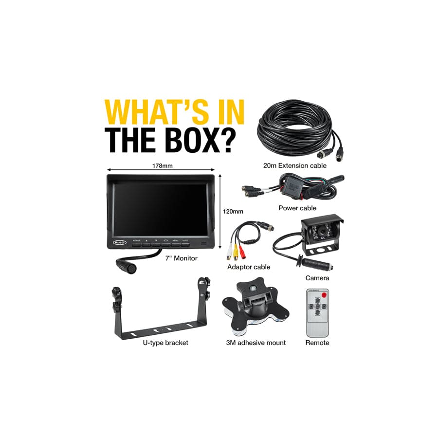 RING RCS700N 7" Reversing Camera System (5 units)