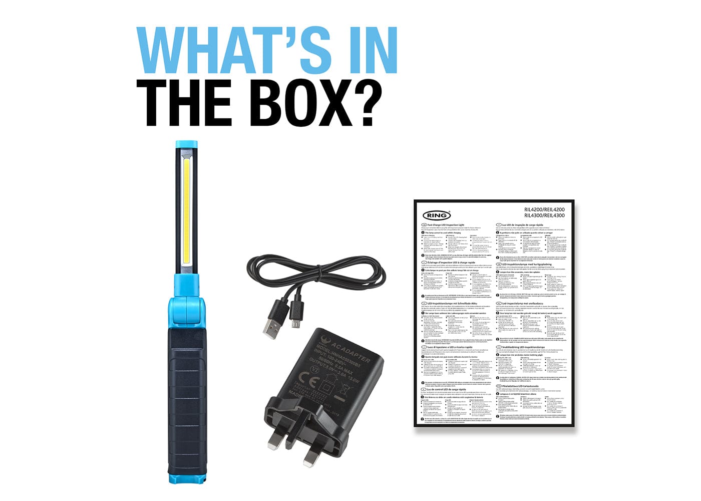 RING RIL4300 MAGFLEX SLIM FAST CHARGE LED
