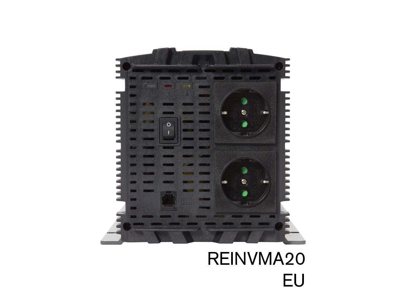 RING RINVMA20 12V DC to 230V AC, 2000W Modified Sine Wave Inverter (2 x UK Sockets)