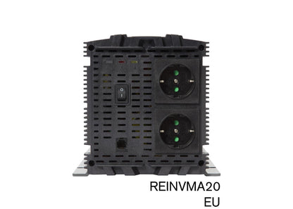 RING RINVMA20 12V DC to 230V AC, 2000W Modified Sine Wave Inverter (2 x UK Sockets)