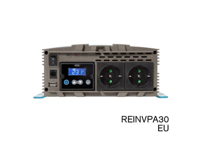 RING RINVPA10 12V DC to 230V AC, 1000W Pure Sine Wave Inverter (2 x UK Sockets)