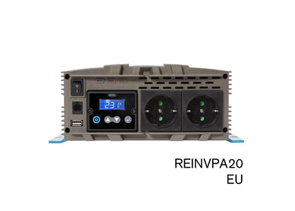 RING RINVPA20 12V DC to 230V AC, 2000W Pure Sine Wave Inverter (2 x UK Sockets)