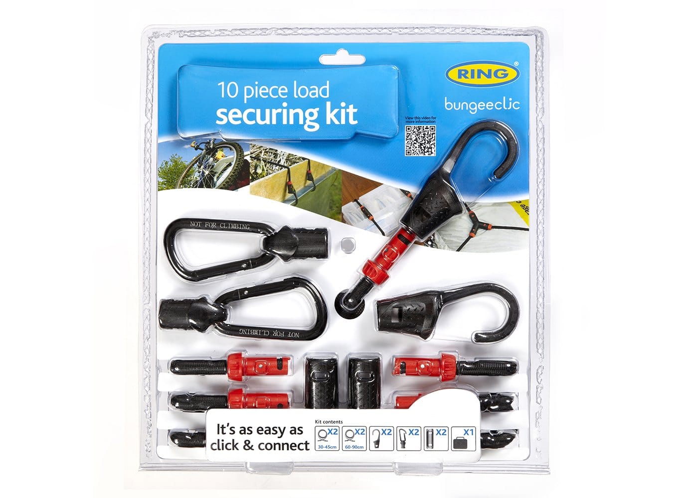 RING RLS10 Bungee Clic 10pc Load Secu Kit