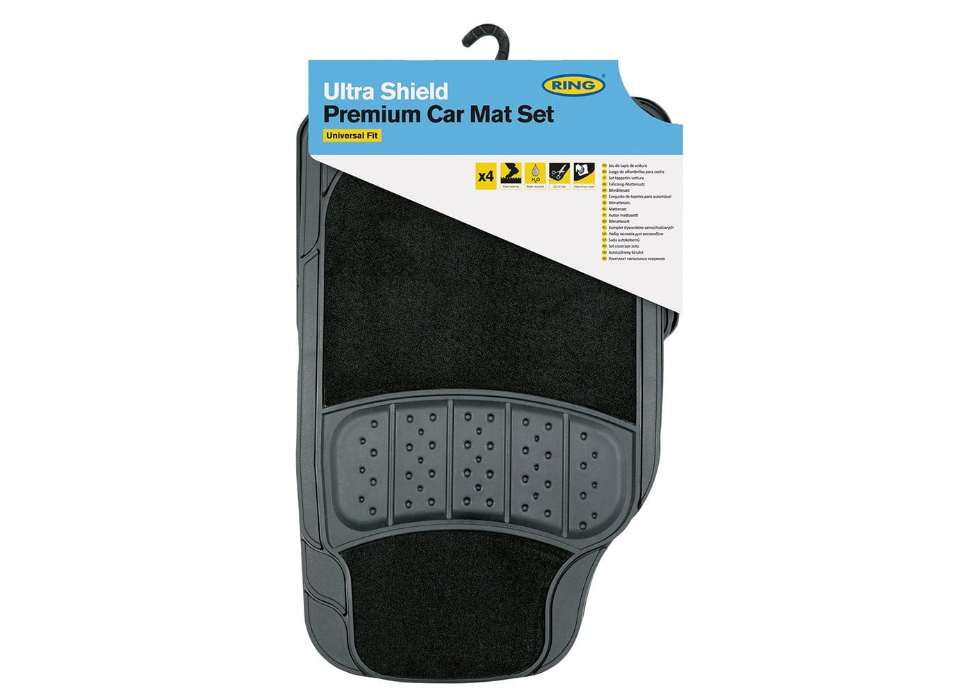 RING RMAT1 Carpet Shield Rubber/Carpet Black Mat