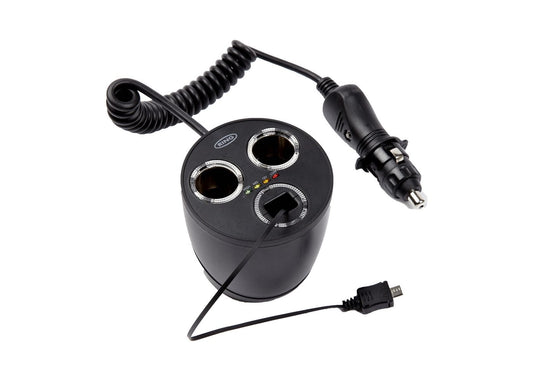 RING RMS13 2 Way Can 12V Multisocket With Micro USB