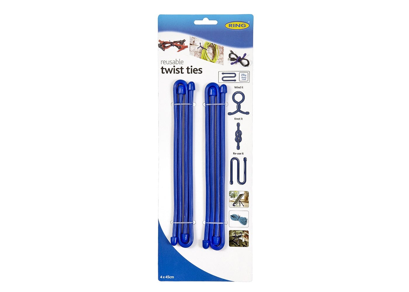 RING RTT45  Twist Ties Secu system 4 x 45cm