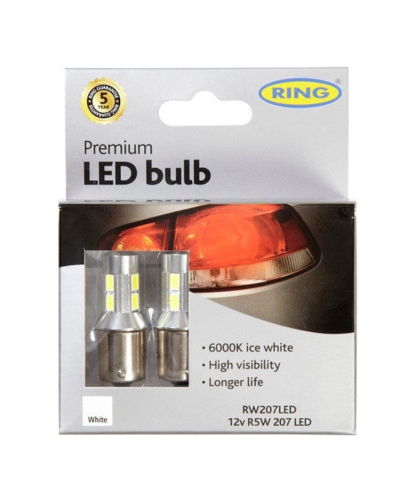 RING RW207LED 12V LED (207/245-R5W/R10W) 400lm 6000K SCC  BA15S Side & Tail