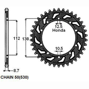 SUNSTAR SUNR1-5485-45 Chain Sprocket