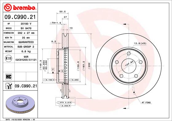 AUGER AUG56130 Disc Brake Caliper Repair Kit