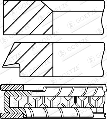 GOETZE 08-305000-10 Piston Ring Kit