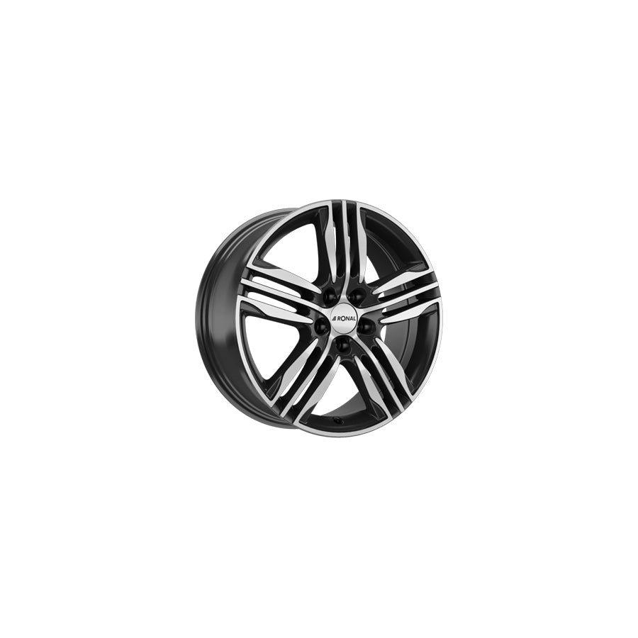 Ronal R57 7.5x18 ET45 57R8755.23X/022 Black Front Diamond Cut Wheel