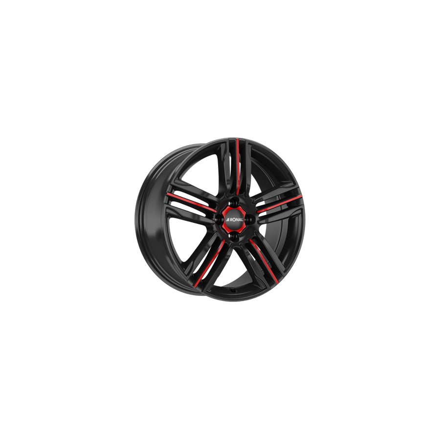 Ronal R57 MCR 7.5x18 ET35 57R8754.03X/MCR Jetblack-Red Spoke Wheel
