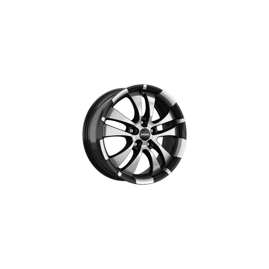 Ronal R59 7.5x18 ET42 59R8755.040/022 Jetblack Front Diamond Cut Wheel