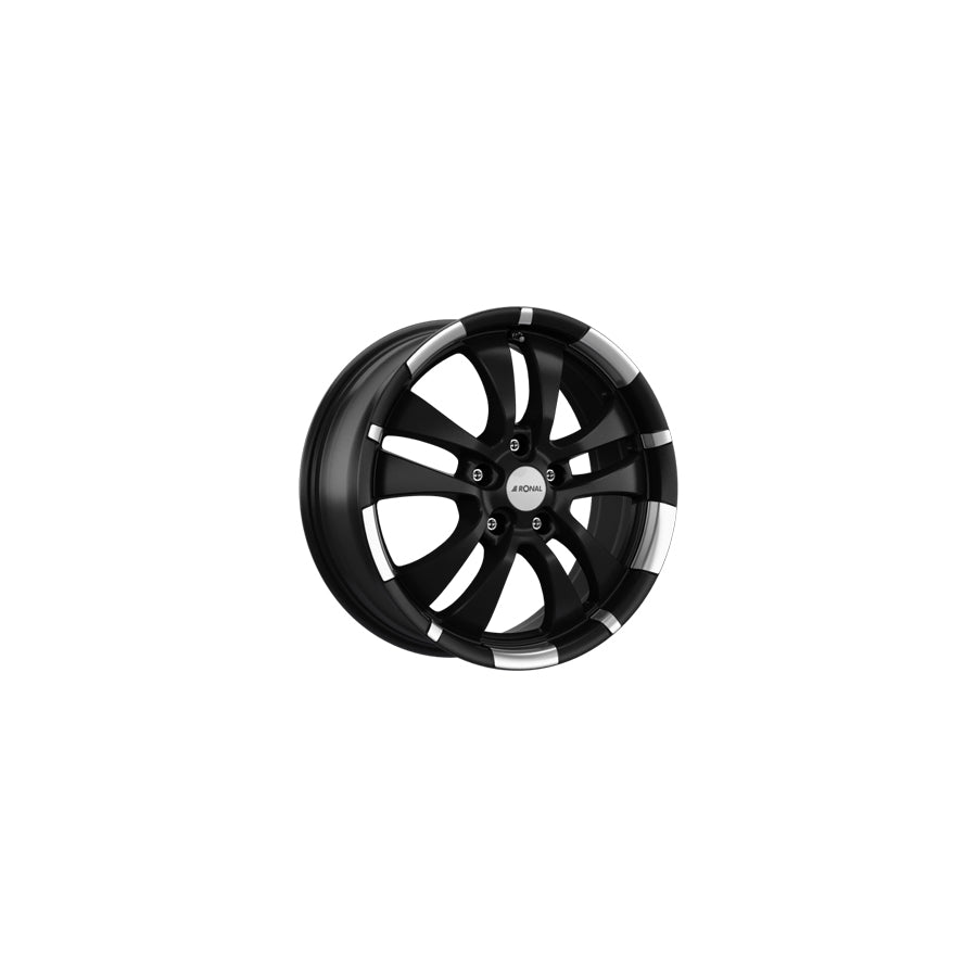 Ronal R59 7x16 ET35 59R6705.060/021 Jetblack-Matt-Rim Lip Diamond Cut Wheel