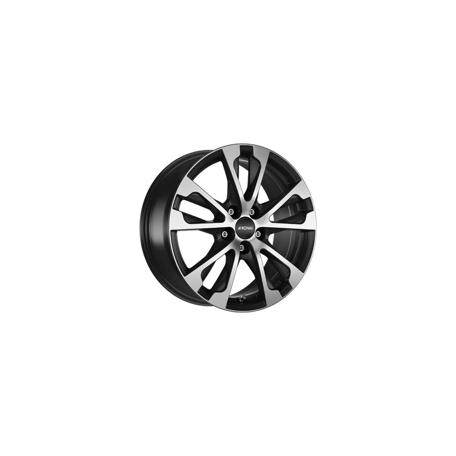 Ronal R61 7.5x17 ET55 61R7755.051/022 Jetblack-Matt-Diamond Cut Wheel