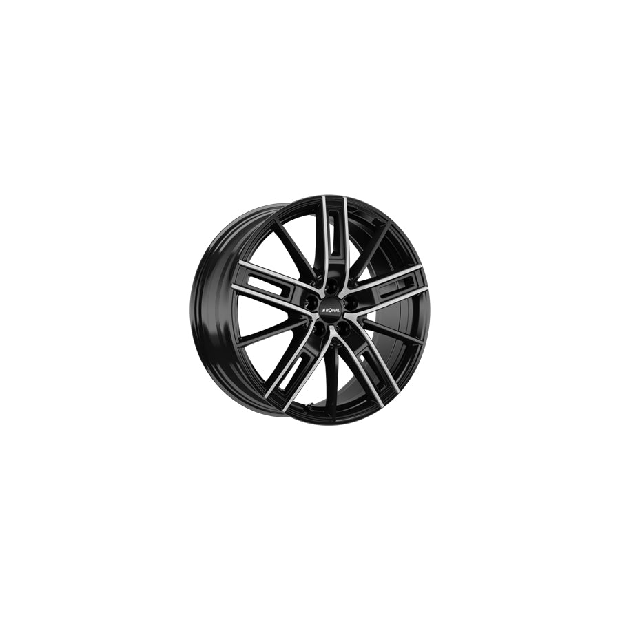 Ronal R67 8x19 ET45 67R9805.05X/022 Jetblack Front Diamond Cut Wheel
