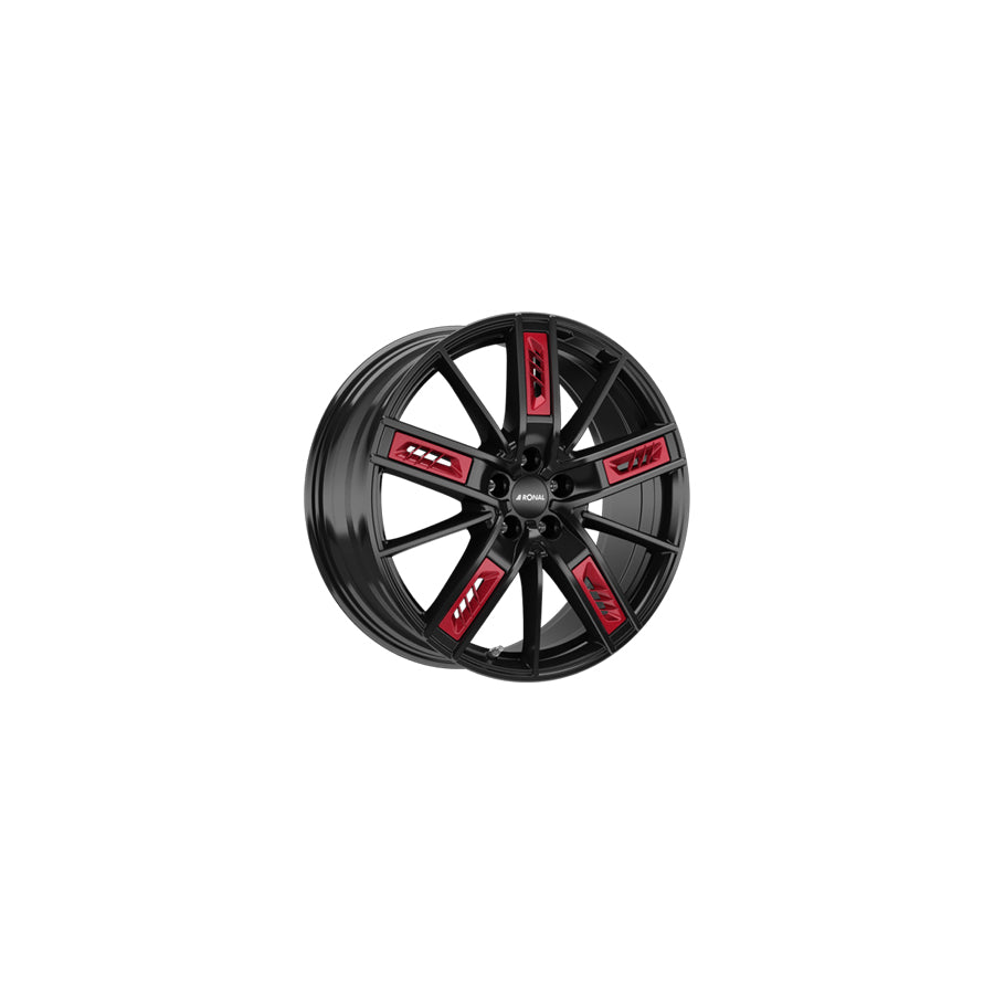 Ronal R67 Red Left 8x19 ET54 67R9805.573/020 RED/L Jetblack Wheel