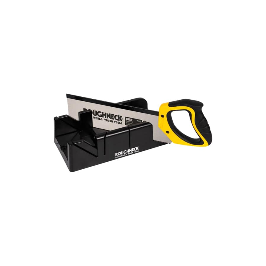 Roughneck ROU34490 Mitre Box & Hardpoint Tenon Saw Set 300mm (12in)