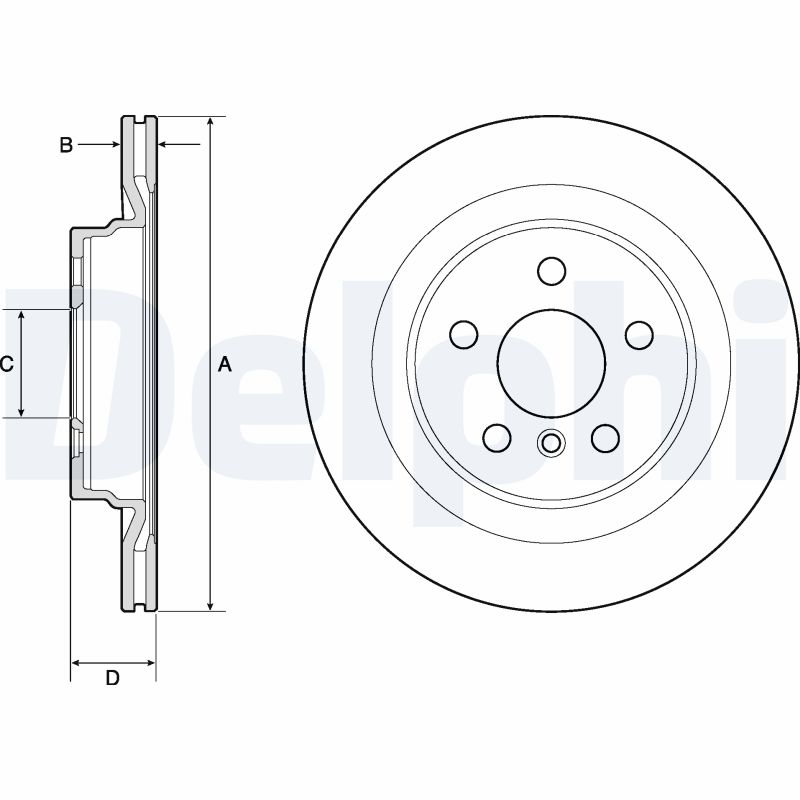 DELPHI BG4778C Brake Disc .
