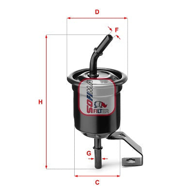 SOFIMA S1A16B Fuel Filter