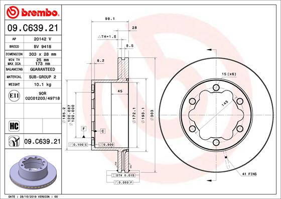 TOURMAX BCF-324 Disc Brake Caliper Repair Kit