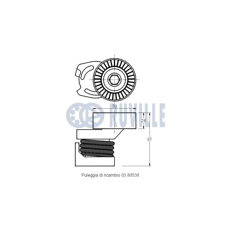 Ruville 55615 Alternator Freewheel Clutch