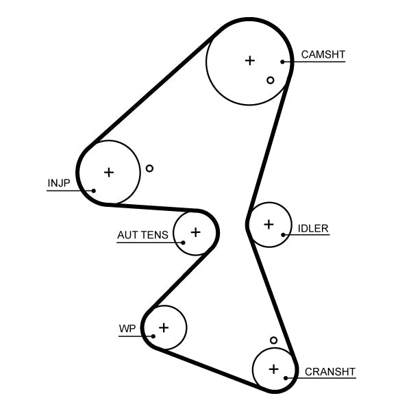 GATES GAT5705XS Timing Belt
