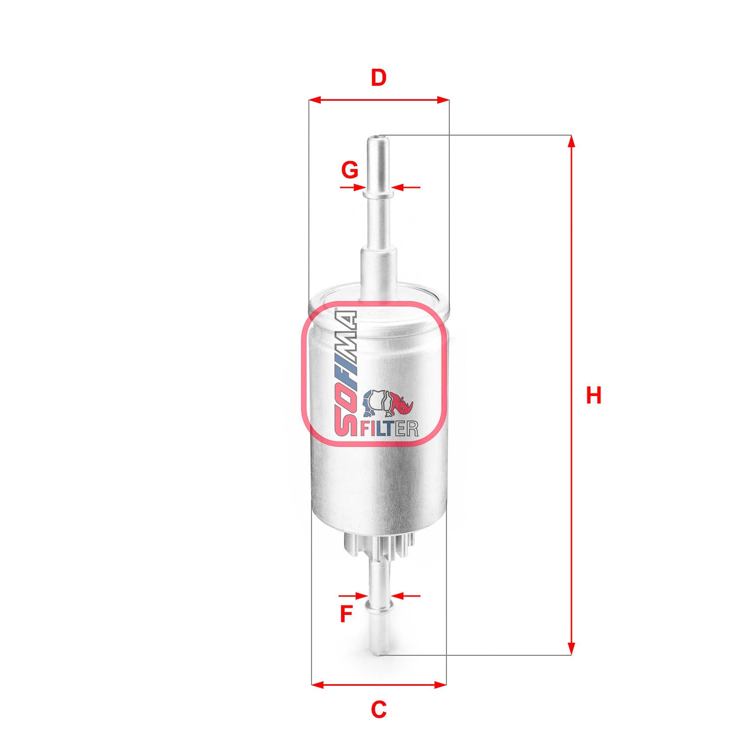 SOFIMA S1844B Fuel Filter