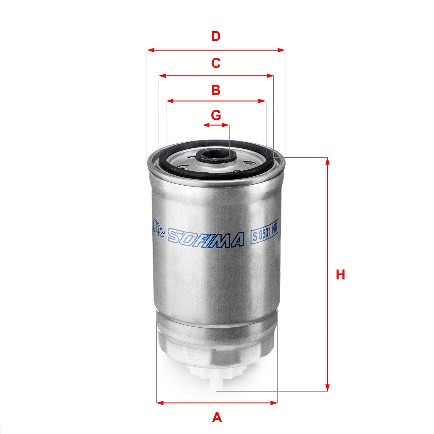 SOFIMA S8501NR Fuel Filter
