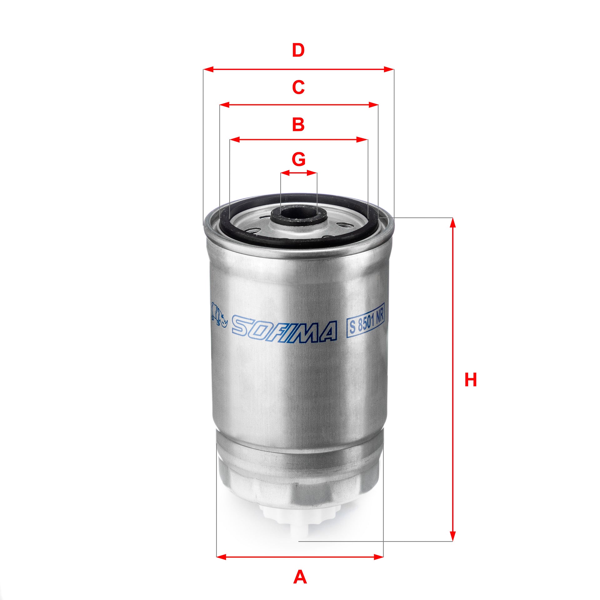 SOFIMA S8501NR Fuel Filter