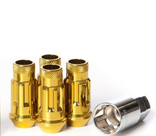 MUTEKI 32901Z LUG NUTS KIT SR48 LOCK SET 12X1.25 48MM CHROME YELLOW