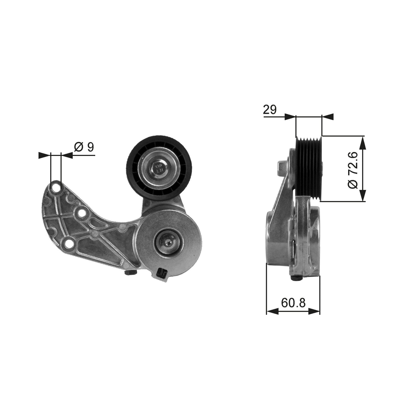 GATES GATT38317 V-Ribbed Belt Tensioner Lever