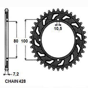 SUNSTAR SUNR1-2314-45 Chain Sprocket