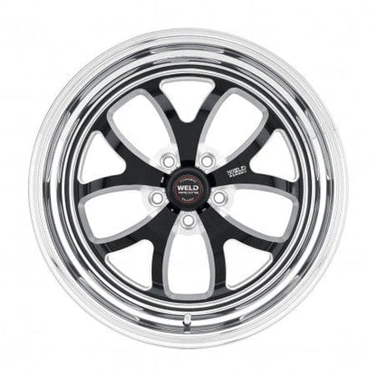 Weld 76MB8080B47A S76 Wheel 18x8 5x4.75 ET5 BS4.7 Black Center - Polished Shell