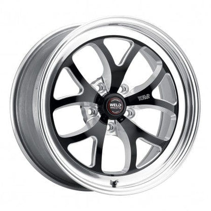 Weld 76LB0080B45A S76 Wheel 20x8 5x4.75 ET0 BS4.5 Black Center - Polished Shell