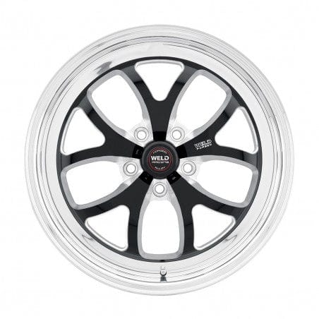 Weld 76LB7100A80A S76 Wheel 17x10 5x4.5 ET64 BS8 Black Center - Polished Shell