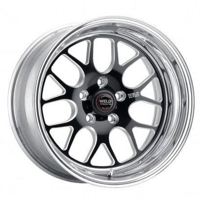 Weld 77LB7080B45A S77 Wheel 17x8 5x4.75 ET0 BS4.5 Black Center - Polished Shell