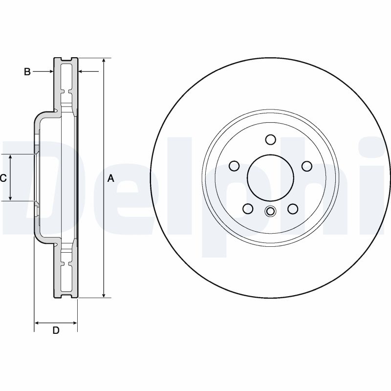 DELPHI BG9160C Brake Disc