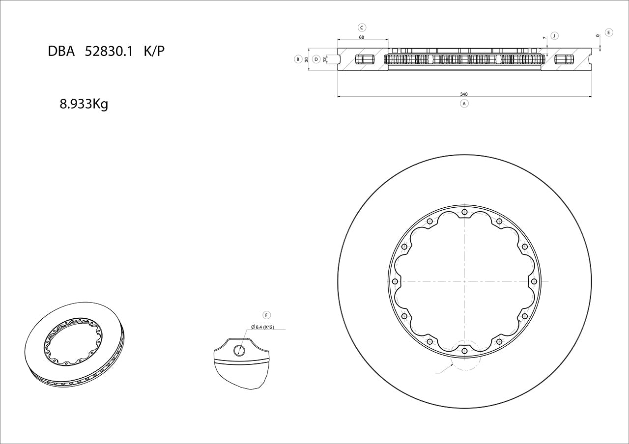 HERTH+BUSS JAKOPARTS J3660316 Disc Brake Pad Accessory Kit