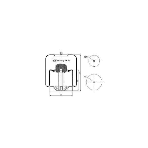 FEBI FE39152 Air Suspension Bellow