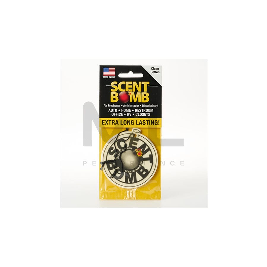 Scent Bomb Car Air Freshener - Clean Cotton