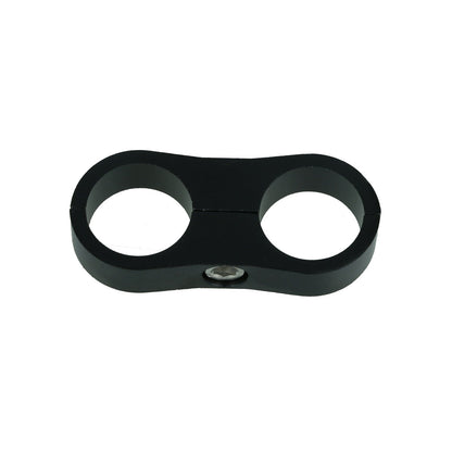 Turbozentrum 248915 Hose Holder 2 x 16mm AN -08 / Dash 08 - black