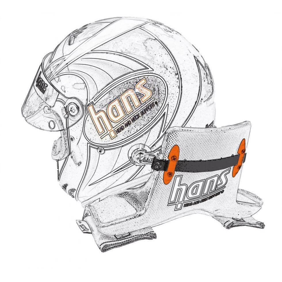 SCHROTH 00030-19 SLIDING TETHERS HANS (LENGTH: 19") WITH SCHROTH LOGO