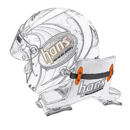 SCHROTH 00030-19 SLIDING TETHERS HANS (LENGTH: 19") WITH SCHROTH LOGO