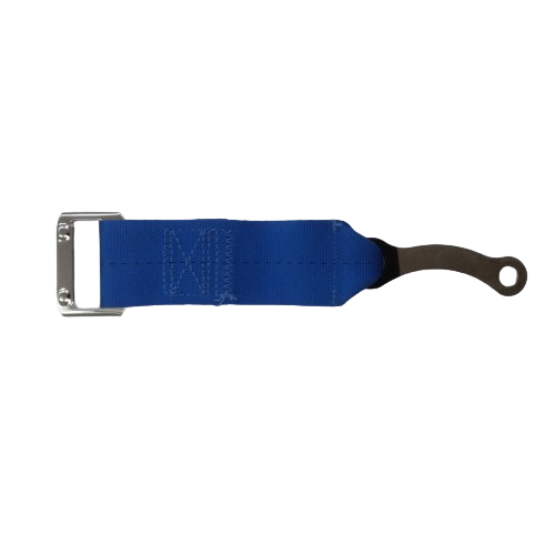 SCHROTH 00161 REPLACEMENT END STRAP FOR RALLYE 3 ASM, BLUE FOR FORD FIESTA