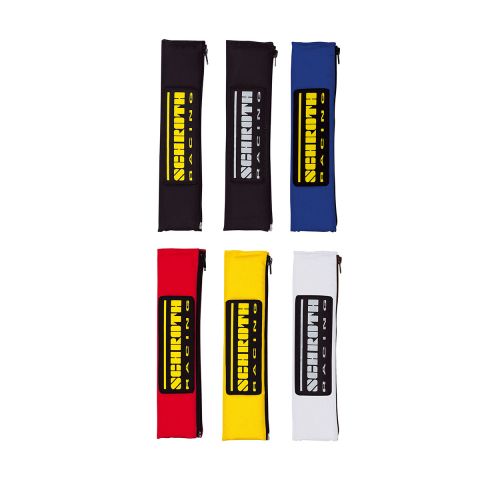 SCHROTH 02119 SHOULDER PADS 2" (50 MM) RED / YELLOW SCHROTH LOGO