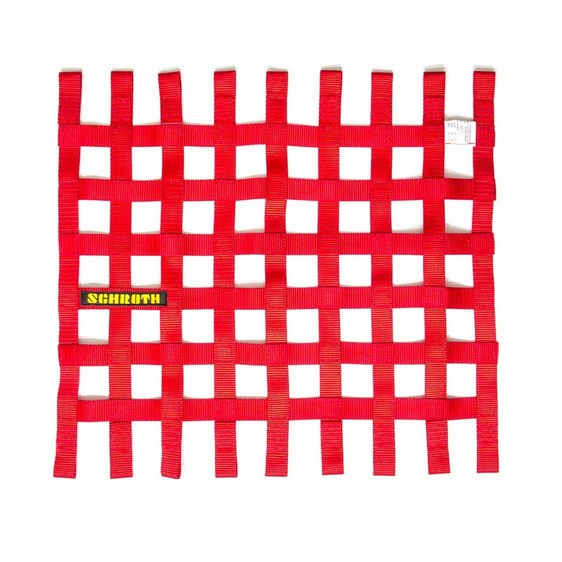 SCHROTH 09053-2 WINDOW NET 400 MM X 405 MM (15.75" X 16") WTHOUT HARDWARE RED