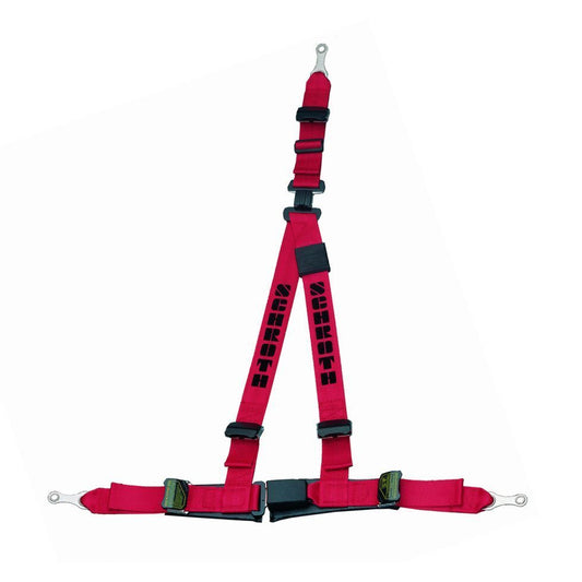 SCHROTH 10512E SEAT BELT RALLYE 3 3-POINT 50 MM (2") RIGHT, ASM, ECE, RED