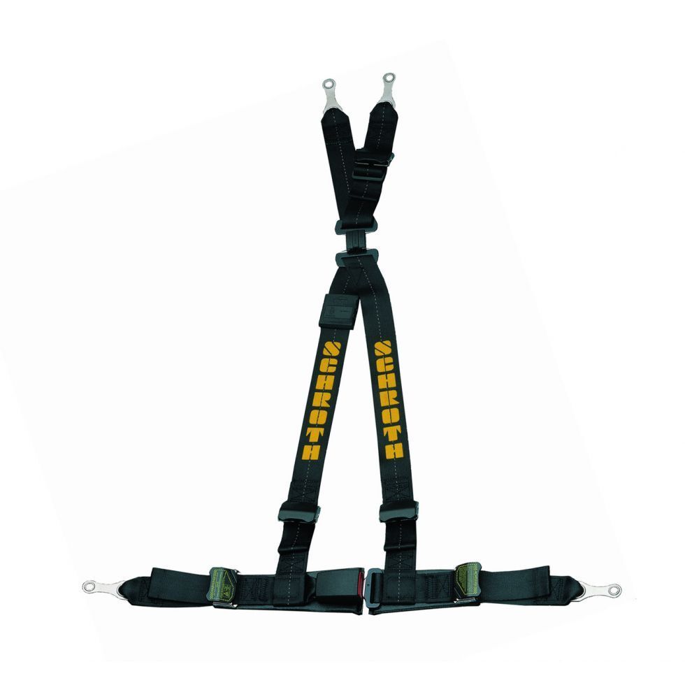 SCHROTH 16090E SEAT BELT RALLYE 4 4-POINT 50 MM (2") LEFT, ASM, ECE, BLACK