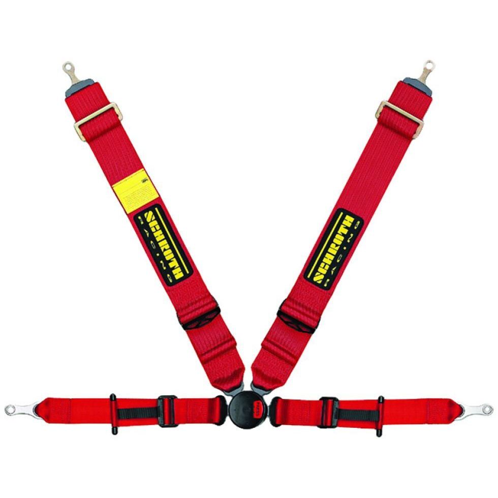 SCHROTH 25270 SEAT BELT PROFI 2-FE 4-POINT RIGHT ASM RED